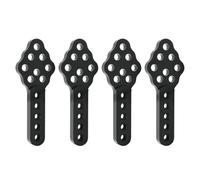 RC Orugas Maquetas Para Axial Para SCX10 90046 90047 D90 D110 1/10 2 Uds 4 Uds Soporte Amortiguador Metal RC Crawler Pieza De Actualización Accesorios(Black,4pcs)