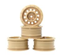 RC Orugas Maquetas Para Axial Para Tamiya Para SCX10 Para SCX10 III AXI03007 90046 CC01 D90 1/10 4 Uds 1,9 Llanta De Plástico Para Cubo De Rueda Trepador De Control Remoto(Yellow)