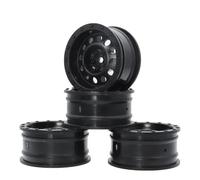 RC Orugas Maquetas Para Axial Para Tamiya Para SCX10 Para SCX10 III AXI03007 90046 CC01 D90 1/10 4 Uds 1,9 Llanta De Plástico Para Cubo De Rueda Trepador De Control Remoto(Black)