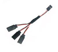 RC Orugas Maquetas Para Futaba JR 1 Uds 15/30/50cm Cable De Servo 1to1 1to2 1to3 1to4 RC Reparación Modificar Accesorios De Piezas De Modelo(1to4,15MM)