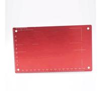 RC Orugas Maquetas Para Tamiya Para Mini 4WD Tablero De Ajuste De Aluminio 94823 Herramienta Placa Inspección Tabla De Derivación Para Accesorios Modelo Coche Carreras(Red)