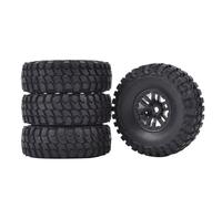 Rc Orugas Neumáticos Compatible Con Axial Para SCX24 C10 Para FMS Para FCX24 1/24 1/18 RC Crawler Truck Parts 4 Piezas De 1,0 Pulgadas Neumáticos Ruedas Neumáticos De Goma Crawler