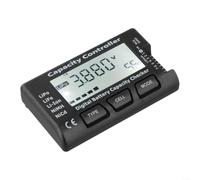 RC para probador de batería Medidor digital de células para Lipo LiFe para ion NiMH - Analizador de capacidad de voltaje LCD de 2.1 pulgadas para coche, camión, barco