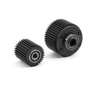 RC Piezas Coche Compatible con ARRMA para Gorgon 4x2 1/10 RC Monster Truck Piezas De Actualización Caja Cambios Acero Diferencial Juego Poleas 47T 29T ARA311095