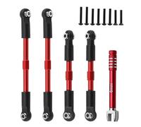 RC Piezas Coche Compatible con ARRMA para Gorgon 4X2 para VORTEKS 2WD Fury Mega 1/10 RC Piezas De Coche Tensores Metal Camber Links Toe Linkage Set