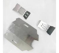 RC Piezas Coche Compatible con ARRMA para Mojave para GROM 1/14 RC Coche Piezas Upgrade Protector De Chasis Delantero Trasero En Acero Inoxidable 3 Unidades