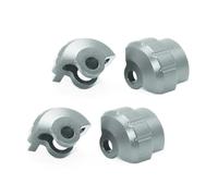 RC Piezas Coche Compatible con ARRMA para Typhon para Kraton para Outcast para Notorious para Talion 6S para BLX 1/8 Coche Radiocontrol Piezas Protector Amortiguadores(Gray)