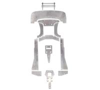 RC Piezas Coche Compatible con ARRMA por Delito Grave Infracción De Piezas Coche Control Remoto Ilimitado 1/7, Metal para Protección del Chasis, Placa Deslizante, Parachoques Delantero(1 Set)