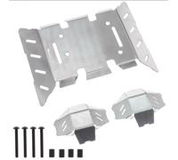 RC Piezas Coche Compatible con Axial AXP8 Gilamon 1/8 RC Piezas De Actualización Coche Placa Deslizamiento Parachoques Acero Inoxidable Metal Resistente para Protección del Chasis