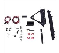 RC Piezas Coche Compatible con Axial para SCX10 90046 III AXI03007 para Traxxas para TRX4 1/10 RC Piezas De Actualización De Coche Parachoques Delantero Y Trasero De Metal con Luces