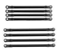 RC Piezas Coche Compatible con AXIAL para SCX10 90046 para TRX4 1/10 RC Actualización De Coche Piezas 8 Uds Aleación De Aluminio 313mm Distancia Entre Ejes Varilla De Enlace Conjunto