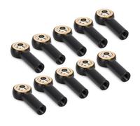 RC Piezas Coche Compatible con Axial para SCX10 D90 D110 para Tamiya CC01 1/10 Piezas De Actualización para Coche RC De Escalada Rótula De Tirante De Enlace(Black)