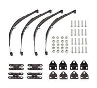 RC Piezas Coche Compatible con Axial para SCX10 F350 D90 TF2 para Tamiya 1/10 RC Piezas De Coche 4 Juegos Duros para Hoja para Suspensión De Resorte Barra De Acero Inoxidable