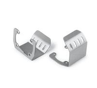 RC Piezas Coche Compatible con Axial para SCX10 II 90046 1/10 RC Crawler Car Piezas De Acero Inoxidable para Chasis Eje Delantero Y Trasero Protección Placa De Deslizamiento(2pcs)