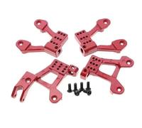 RC Piezas Coche Compatible con Axial para SCX10 II 90046 90047 1/10 Coches Trepadores De Control Remoto Piezas Mejora 4 Uds Amortiguador Trasero Delantero Metal Torres Aros Montaje(Red)