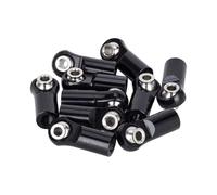 RC Piezas Coche Compatible con Axial para SCX10 para TRX4 para Tamiya CC01 D90 1/10 Piezas De Actualización para Coche RC 10pcs Rótula De Tirante M4 Metálica(Black)