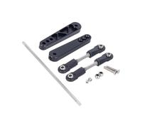 RC Piezas Coche Compatible con Axial para Wraith RR10 90048 90053 1/10 Coche Trepador De Control Remoto Piezas Mejora Barra Estabilizadora Trasera Metal Kit Varilla Antiinclinación DIY(Black)