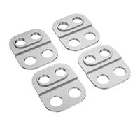 RC Piezas Coche Compatible con AXIAL SCX30 para Bronco para Wrangler para JLU 1/30 Piezas De Trepador De Control Remoto Soporte De Torres De Choque Delanteras Y Traseras De Aluminio 4 Uds(Silver)