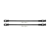 RC Piezas Coche Compatible con Capra para SCX10 para LCG 1/10 RC Piezas De Actualización De Coche 68-229mm Acero para Corte A Longitud Eje De Transmisión Junta En U DIY(Black)