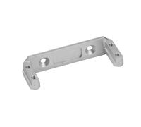 RC Piezas Coche Compatible con Capra para Vanquish F9 para SCX10 III 1/10 RC Piezas De Coche CNC Soporte Servo Aluminio para 1.9UTB Portal Axle SOA 4WD(Silver)