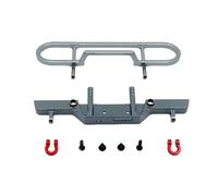 RC Piezas Coche Compatible con FMS 124 FCX24M para Camel Trophy D90 D110 para Discovery of The First Generation 1/12 RC Coche Piezas Upgrade Paragolpes Delantero Aluminio(Gray)