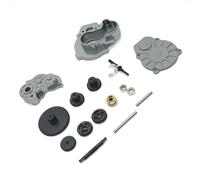 RC Piezas Coche Compatible con FMS para FCX24 XQ para FCX18 Crusher 1/24 RC Coche Piezas Upgrade Metal Doble Velocidad Caja(Gray)