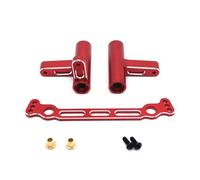 RC Piezas Coche Compatible con FS para Carreras para Tanque para Atom Sharks Leopard para Focus 6S 1/8 RC Piezas De Coche Conjunto De Dirección De Grupo De Dirección De Metal(Red)