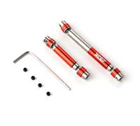 RC Piezas Coche Compatible con HOBBYPLUS CR18P para Rock Van 1/18 Escala Piezas De Actualización para Coche Radiocontrol Acero Eje De Transmisión Central 2Piezas(Red)
