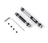 RC Piezas Coche Compatible con HOBBYPLUS CR18P para Rock Van 1/18 Escala Piezas De Actualización para Coche Radiocontrol Acero Eje De Transmisión Central 2Piezas(Black)