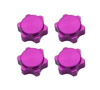 RC Piezas Coche Compatible con HSP para Axial para HPI para Himoto 1/8 RC para Hobby Car Off Road Truck Hop-Up Parts 4 Uds Cubierta De Tuerca Hexagonal Aluminio 17mm(Purple)