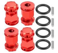 RC Piezas Coche Compatible con Losi 5IVE-T 2.0 1/5 RC Coche Piezas Upgrade 4pcs Espaciadores Alargados En Aleación De Aluminio +25mm(Red)