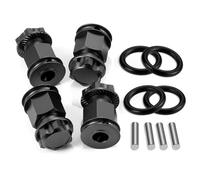 RC Piezas Coche Compatible con Losi 5IVE-T 2.0 1/5 RC Coche Piezas Upgrade 4pcs Espaciadores Alargados En Aleación De Aluminio +25mm(Black)