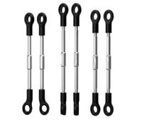 RC Piezas Coche Compatible con LOSI Micro-B 1/24 RC Coche Piezas Upgrade Pie Onda Nylon Varilla Ajustable Rosca Doble Acero Inoxidable Juego Completo