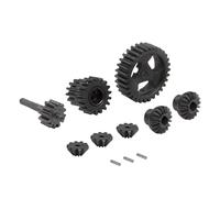 RC Piezas Coche Compatible con LOSI Micro-B para Wltoys 244016 1/24 RC Coche Piezas Upgrade - Juego Completo De Engranajes De Acero para Caja De Transmisión