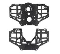 RC Piezas Coche Compatible con Losi para LMT 4WD Eje Sólido 1/8 RC Monster Truck Piezas De Mejora Patrón Fibra Carbono Placa Protectora Caja Cambios Central