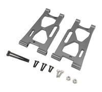 RC Piezas Coche Compatible con MJX para Hyper Go 7303 P73250 1/7 RC Coche Piezas Upgrade 2 Uds Brazo Inferior Suspensión Trasera Aleación Aluminio 6061(Silver)