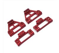 RC Piezas Coche Compatible con MJX para Hyper Go H12Y 1/12 RC, Piezas De Actualización Coche, Accesorios, 2 Juegos, Kit Montaje Torre Choque Delantero Y Trasero(Red)