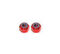 RC Piezas Coche Compatible con Piezas De Mejora Coche para Tamiya DT03 RC, Modificación Rodamiento Aluminio Repuesto, Junta Hexagonal DT3010F, Rueda Delantera(Red)