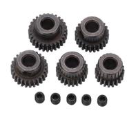 RC Piezas Coche Compatible con Piezas De Mejora De Camión Monstruo RC 1/10, Piñón De Engranaje De Motor 48DP, Orificio De Eje De 5mm, 20T, 22T, 24T, 26T, 28T, 5 Uds.