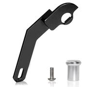 RC Piezas Coche Compatible con Radiolink Controller RC Coche Barco Piezas Upgrade Kit Adaptadors Mando A Una Mano Volante Transmisor De Aleación De Aluminio(Black)