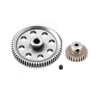 RC Piezas Coche Compatible con Redcat para Volcano para EPX para HSP 94111 1/10 RC Coche Piezas Engranaje Recto Principal Metal Diferencial Acero 64T Motor 29T