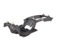 RC Piezas Coche Compatible con SCX24 1/24 RC Crawler para Piezas De Actualización Compensación Personalizadas Kit Modular Patrón Fibra Carbono Distancia Entre Ejes Ajustable Espacio Libre