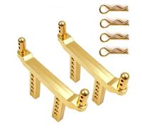 RC Piezas Coche Compatible con SCY16101 16102 16103 Pro Piezas De Mejora De Coche RC De Alta Velocidad para Juego De Pilares De Carrocería Delanteros Y Traseros De Metal(Yellow)