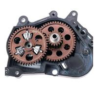 RC Piezas Coche Compatible con Tamiya para Hotshot II The Bigwig 1/10 Coche Camión Radiocontrol Piezas Actualización Trasero Transmisión Engranaje Caja Engranajes Engranajes