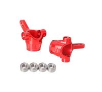 RC Piezas Coche Compatible con Tamiya para Hotshot II The Bigwig 1/10 RC Coche Piezas Upgrade Rótulas De Dirección Delantera De Aluminio para Racing(Red)