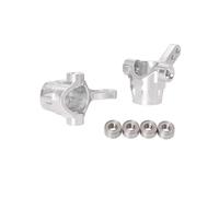 RC Piezas Coche Compatible con Tamiya para Hotshot II The Bigwig 1/10 RC Coche Piezas Upgrade Rótulas De Dirección Delantera De Aluminio para Racing(Silver)