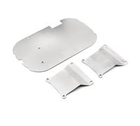 RC Piezas Coche Compatible con Tamiya para TT01 1/10 RC Car Upgrades Parts Accessories Acero Inoxidable para Chasis Caja De Cambios Protector Skid Plate