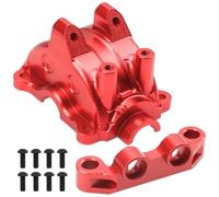 RC Piezas Coche Compatible con Tamiya para TT02 1/10 RC Piezas De Actualización Coche Cubierta Caja Diferencial Metal Carcasa Brazo Superior(Red)