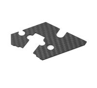 RC Piezas Coche Compatible con Tamiya para TT02 para TT-02 1/10 RC Piezas De Mejora Coche Patrón Fibra Carbono Conjunto Dirección Cubierta Antiarena