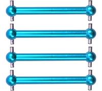 RC Piezas Coche Compatible con Tamiya para TT02B para TT-02B 1/10 RC Coche Piezas Upgrade 4uds Árboles De Transmisión CVD De Aleación De Aluminio Junta Hueso(Blue)